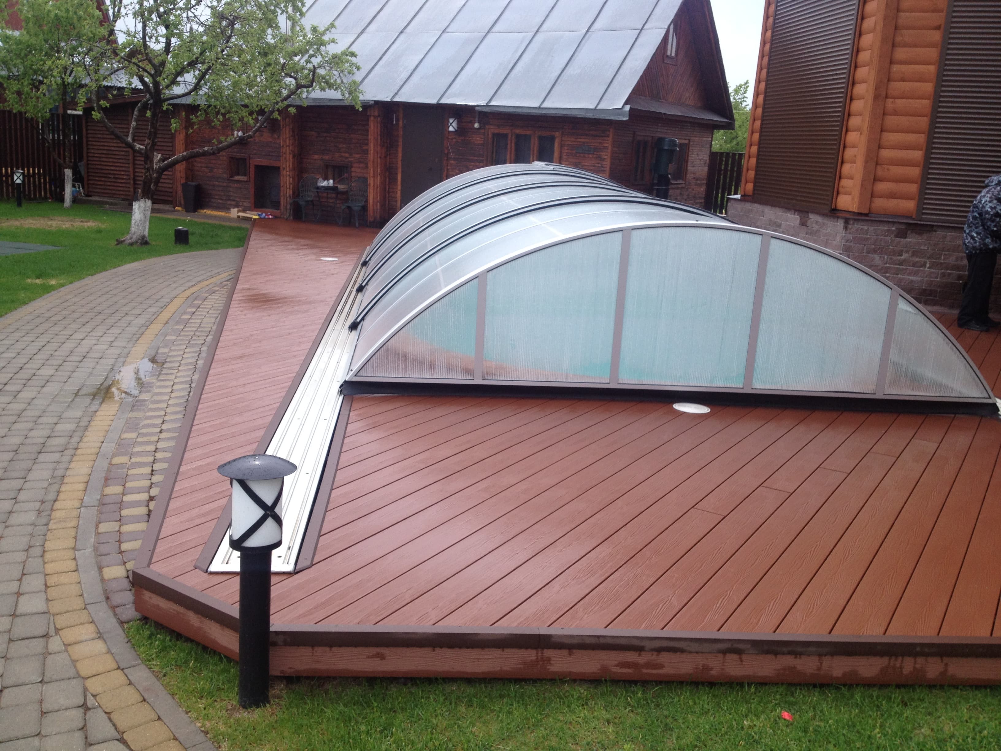 Монтаж террасной доски ДПК с комплектующими ТехноДПК