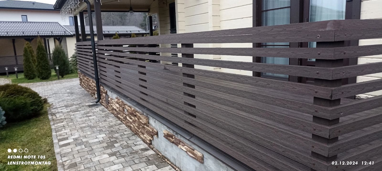 Ограждения из ДПК — готовый объект ТехноДПК