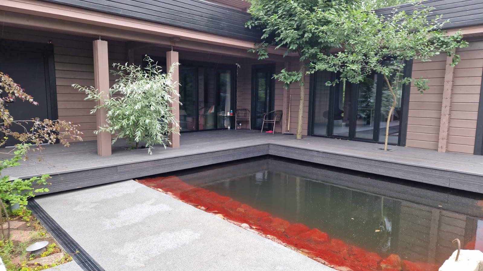 Комплексный проект: терраса + ограждение + ступени